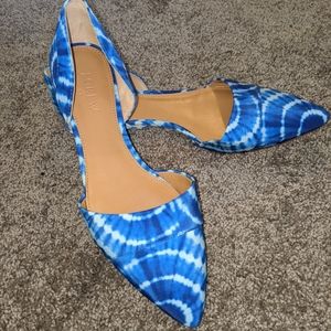 J crew Blue tie dye flats - size 8